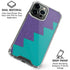 Purple Turquoise Zig Zag iPhone 16 Pro Max Clear Case