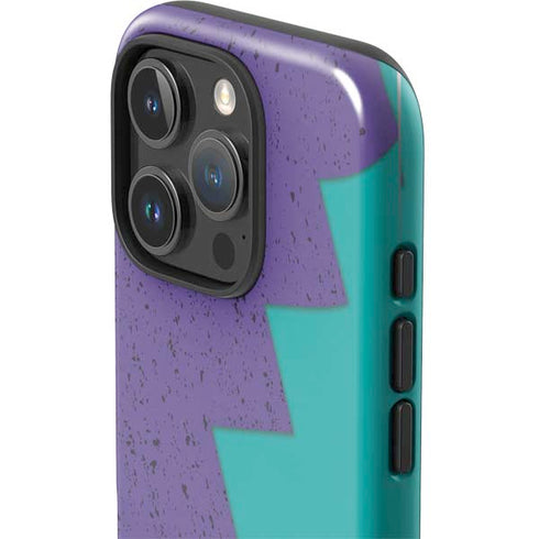 Purple Turquoise Zig Zag iPhone 16 Pro Max Impact Case