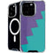 Purple Turquoise Zig Zag iPhone 16 Pro Max MagSafe Case