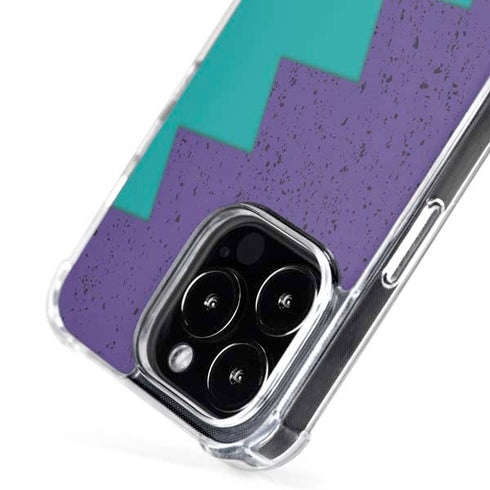 Purple Turquoise Zig Zag iPhone 16 Pro Max MagSafe Case