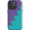Purple Turquoise Zig Zag iPhone 16 Pro Max Magsafe Impact Case