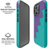 Purple Turquoise Zig Zag iPhone 16 Pro Max Magsafe Impact Case