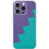 Purple Turquoise Zig Zag iPhone 16 Pro Skin