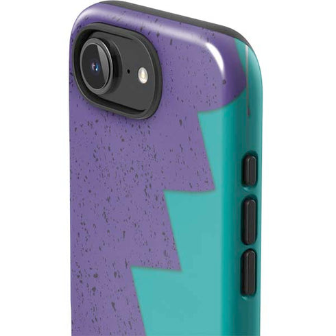 Purple Turquoise Zig Zag iPhone 16e Impact Case