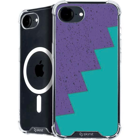 Purple Turquoise Zig Zag iPhone 16e MagSafe Case