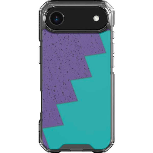Purple Turquoise Zig Zag iPhone 17 Air Clear Case