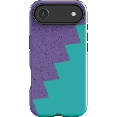 Purple Turquoise Zig Zag iPhone 17 Air Impact Case