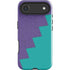 Purple Turquoise Zig Zag iPhone 17 Air Impact Case