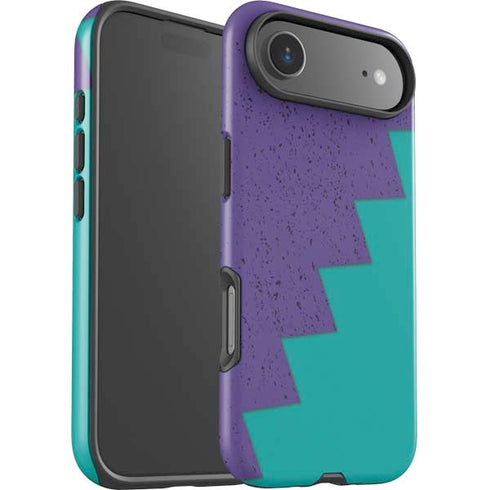 Purple Turquoise Zig Zag iPhone 17 Air Impact Case