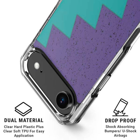 Purple Turquoise Zig Zag iPhone 17 Air MagSafe Case