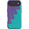 Purple Turquoise Zig Zag iPhone 17 Air Magsafe Impact Case