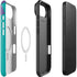 Purple Turquoise Zig Zag iPhone 17 Air Magsafe Impact Case