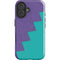 Purple Turquoise Zig Zag iPhone 17 Impact Case