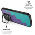 Purple Turquoise Zig Zag iPhone 17 Kickstand Case