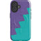 Purple Turquoise Zig Zag iPhone 17 Magsafe Impact Case