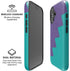 Purple Turquoise Zig Zag iPhone 17 Magsafe Impact Case