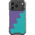 Purple Turquoise Zig Zag iPhone 17 Pro Clear Case