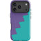 Purple Turquoise Zig Zag iPhone 17 Pro Impact Case