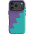 Purple Turquoise Zig Zag iPhone 17 Pro Impact Case