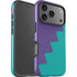 Purple Turquoise Zig Zag iPhone 17 Pro Impact Case