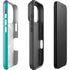 Purple Turquoise Zig Zag iPhone 17 Pro Magsafe Impact Case