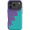 Purple Turquoise Zig Zag iPhone 17 Pro Max Impact Case
