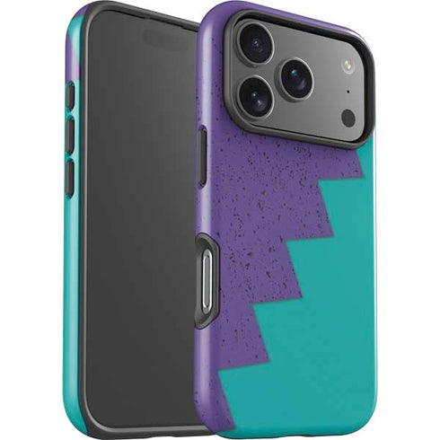 Purple Turquoise Zig Zag iPhone 17 Pro Max Impact Case