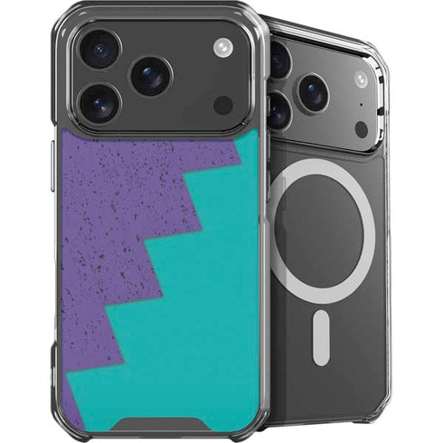 Purple Turquoise Zig Zag iPhone 17 Pro Max MagSafe Case