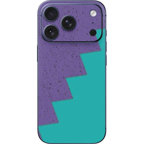 Purple Turquoise Zig Zag iPhone 17 Pro Max Skin