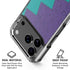 Purple Turquoise Zig Zag iPhone 18 Pro Clear Case