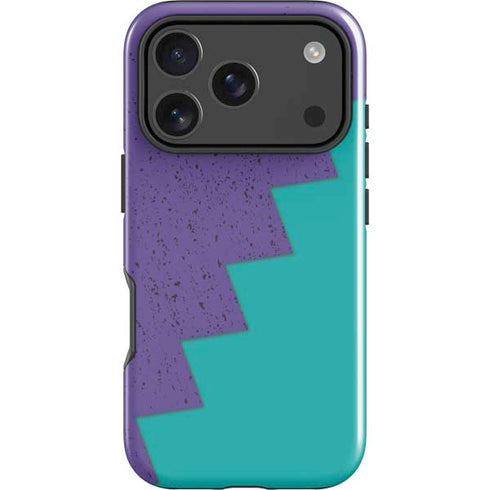 Purple Turquoise Zig Zag iPhone 18 Pro Impact Case