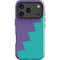 Purple Turquoise Zig Zag iPhone 18 Pro Impact Case