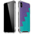 Purple Turquoise Zig Zag iPhone X/XS Clear Case