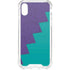 Purple Turquoise Zig Zag iPhone XS Clear Case