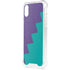 Purple Turquoise Zig Zag iPhone XS Clear Case