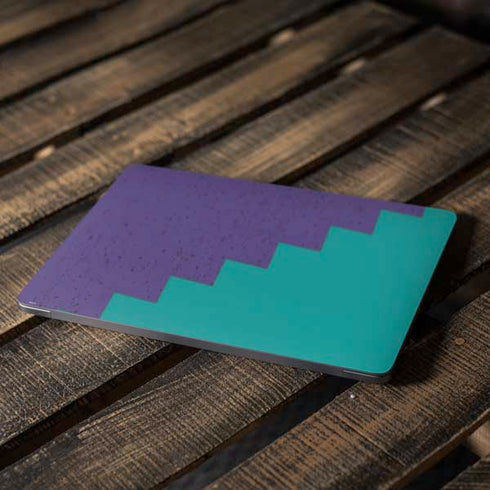 Purple Turquoise Zig Zag Apple MacBook Air Skin