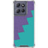 Purple Turquoise Zig Zag Moto G 5G (2025) Clear Case