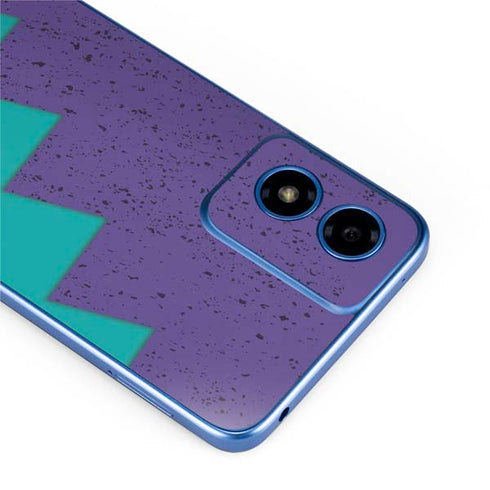 Purple Turquoise Zig Zag Moto G Play 4G (2024) Skin