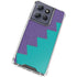 Purple Turquoise Zig Zag Moto G Stylus 5G (2025) Clear Case