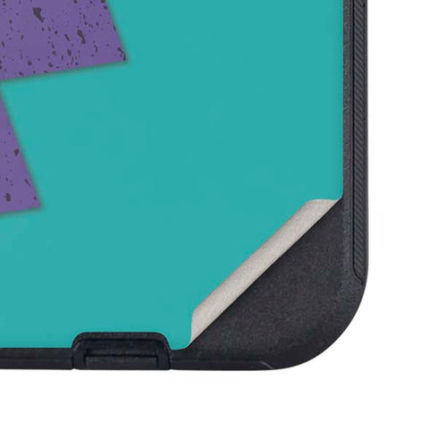 Purple Turquoise Zig Zag Otterbox Defender iPhone Skin