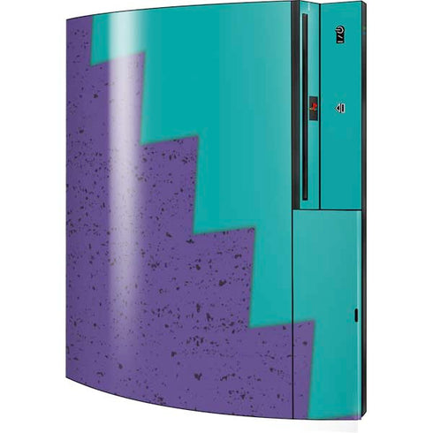 Purple Turquoise Zig Zag Playstation 3 & PS3 Skin