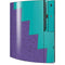 Purple Turquoise Zig Zag Playstation 3 & PS3 Skin