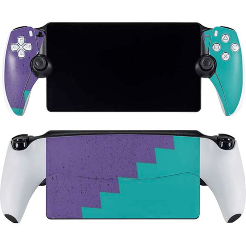 Purple Turquoise Zig Zag PlayStation Portal Remote Player Skin