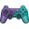 Purple Turquoise Zig Zag PS3 Dual Shock wireless controller Skin