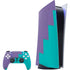 Purple Turquoise Zig Zag PlayStation PS5 Skins