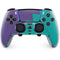 Purple Turquoise Zig Zag PS5 DualSense Edge Pro Controller Skin