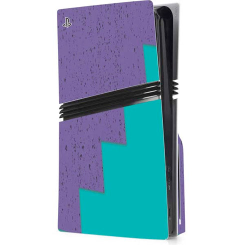 Purple Turquoise Zig Zag PlayStation PS5 Skins