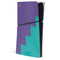 Purple Turquoise Zig Zag PS5 Slim Digital Edition Console Skin