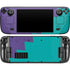 Purple Turquoise Zig Zag Steam Deck Handheld Gaming Computer OLED Skin