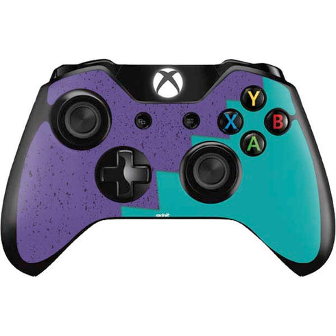 Purple Turquoise Zig Zag Xbox One Controller Skin